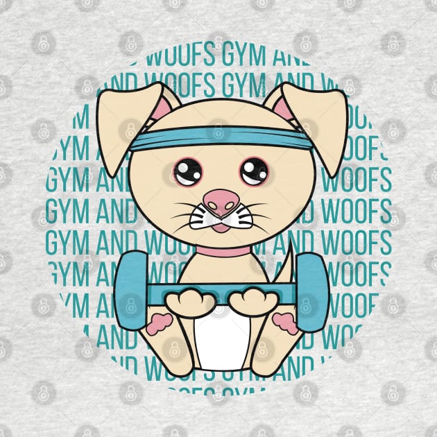 All I Need is gym and dogs, gym and dogs, gym  and dogs lover by JS ARTE